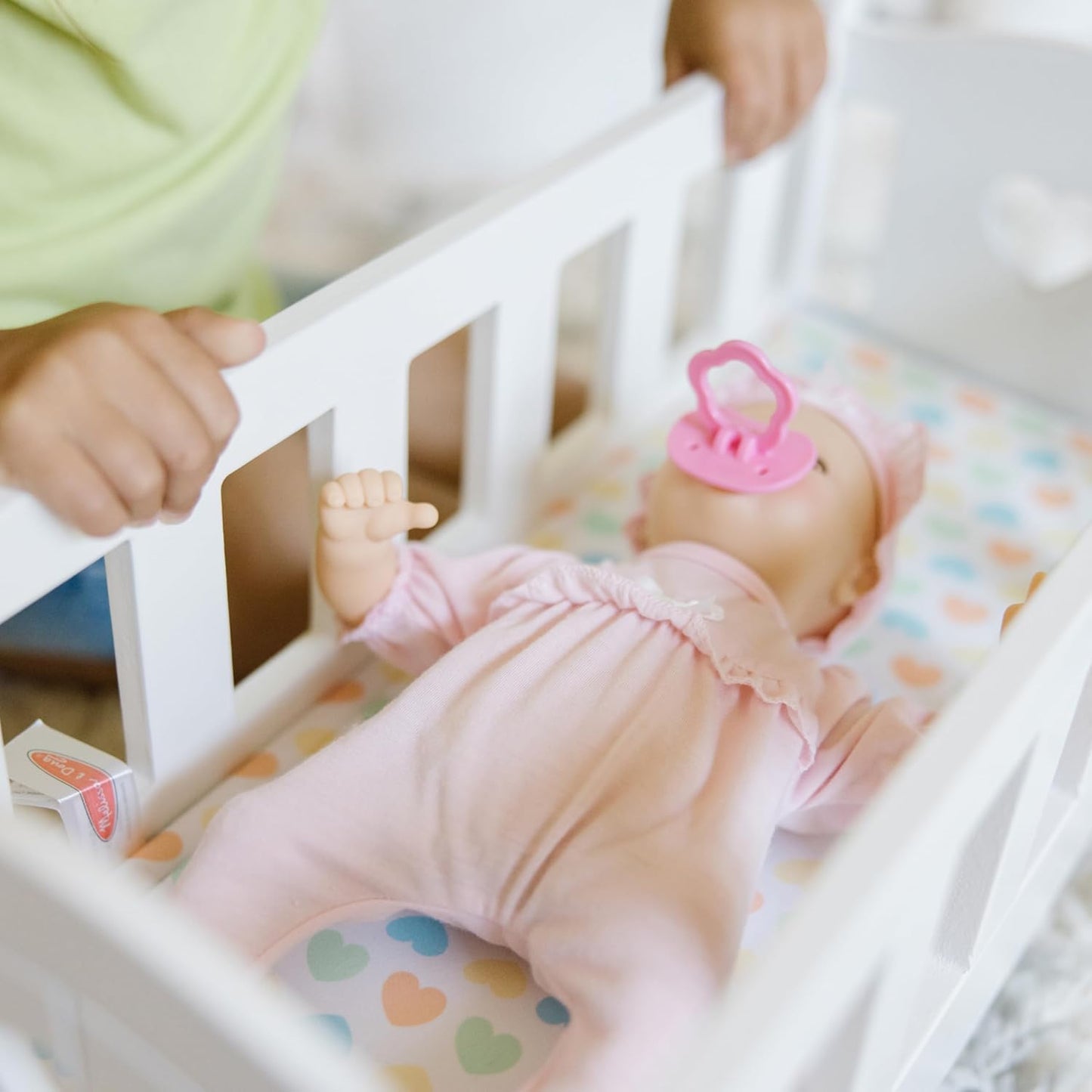 Melissa & Doug Melissa Doug Mine to Love Wooden Play Cradle for Doll