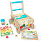 Melissa & Doug Melissa Doug Wooden Shape Sorting Grocery Cart Push Toy and Puzzle