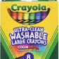 Crayola 8 Count Ultra Clean Washable Large Crayons Color Max Pack of 3
