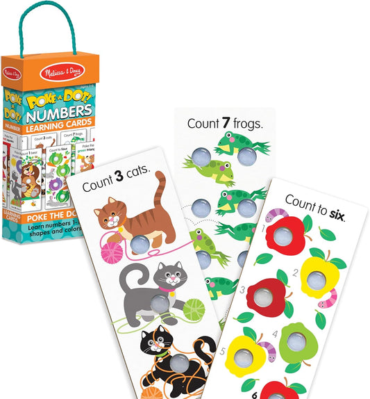 Melissa & Doug Melissa Doug Poke-A-Dot Jumbo Number Learning Cards - 13 Double-Sided