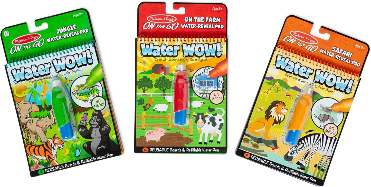 Melissa & Doug Melissa Doug On the Go Water Wow Reusable Color with Water Activity Pad