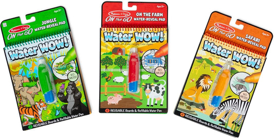 Melissa & Doug Melissa Doug On the Go Water Wow Reusable Color with Water Activity Pad