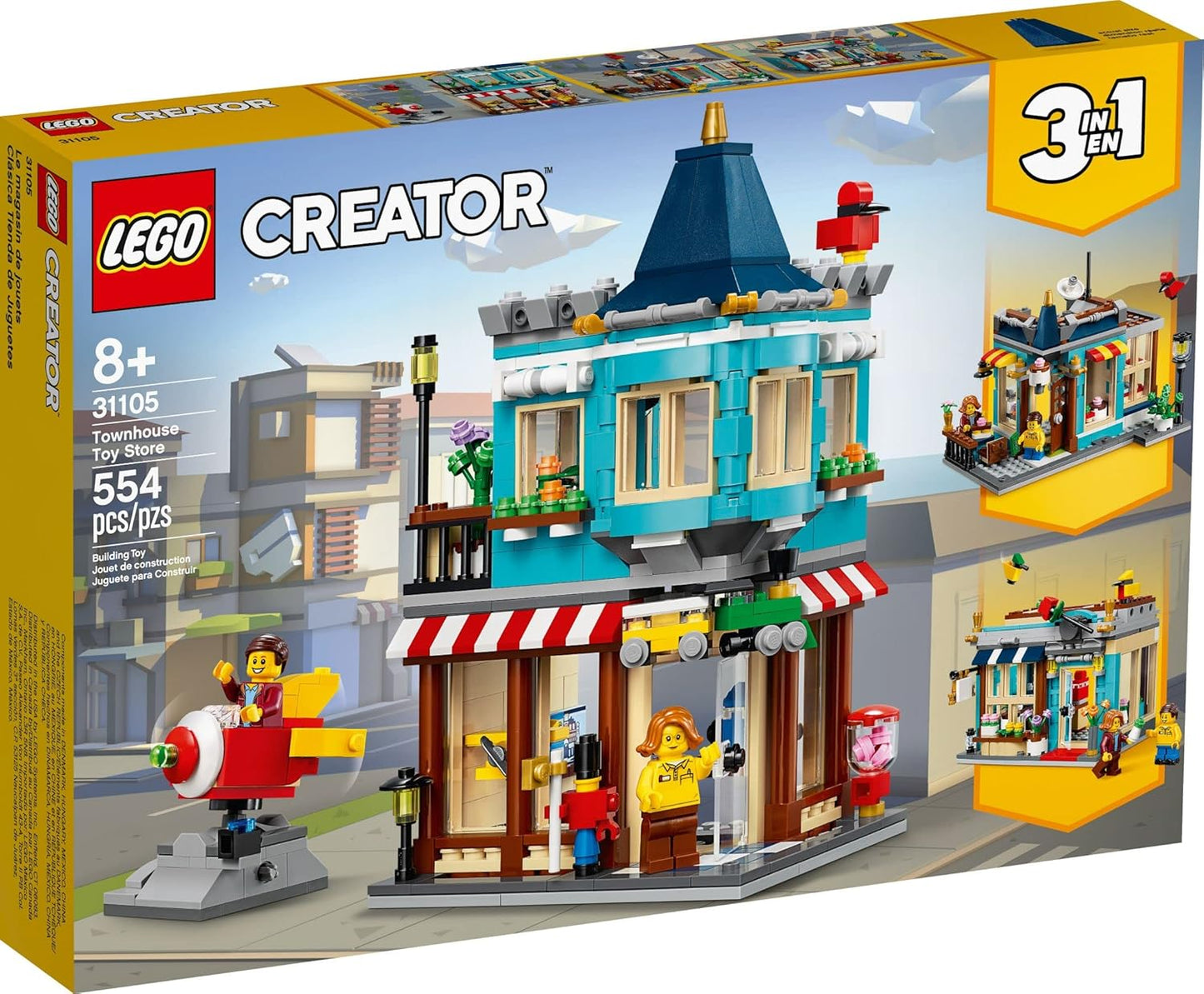 LEGO Creator 3in1 Townhouse Toy Store 31105 (554 Pieces)