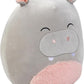 Squishmallows 10" Harrison The Grey Hippo Plush