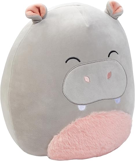 Squishmallows 10" Harrison The Grey Hippo Plush