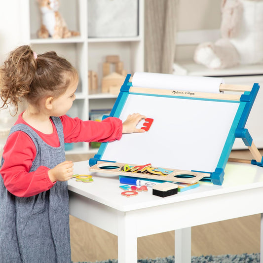 Melissa & Doug Melissa Doug Deluxe Double-Sided Tabletop Easel Arts Crafts 42 Pieces 17.5