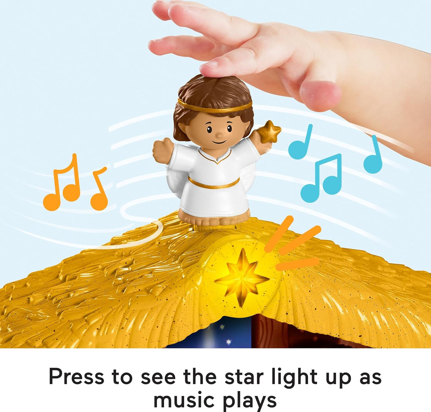 Fisher-Price Little People Toddler Toy Nativity Set with Music Lights 18 Pieces for