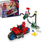 LEGO Marvel Motorcycle Chase Spider-Man vs. Doc Ock Buildable Toy for with Stud Shooters