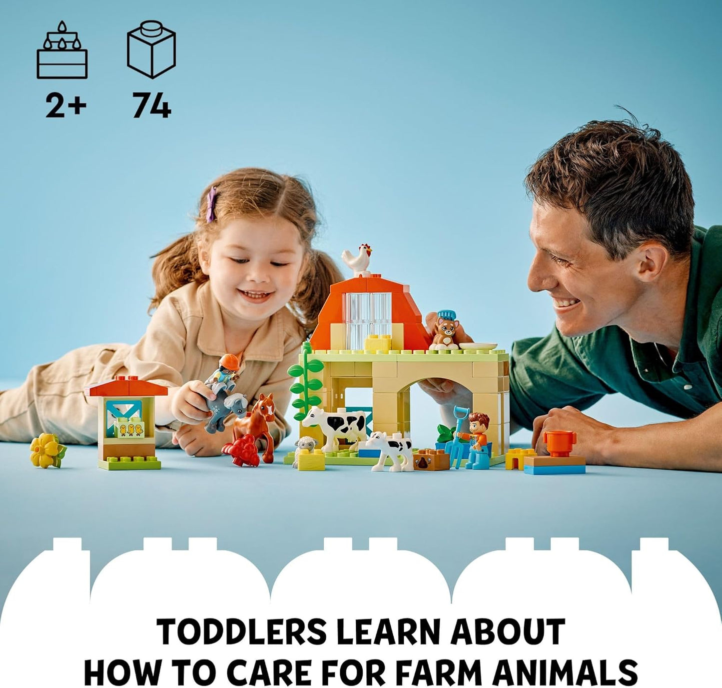 LEGO DUPLO Town Caring for Animals at The Farm Building Playset