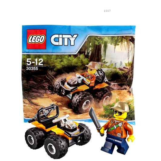 LEGO City Jungle 30355 ATV Car with Minifigure 2017 Polybag - Ages 4 Up