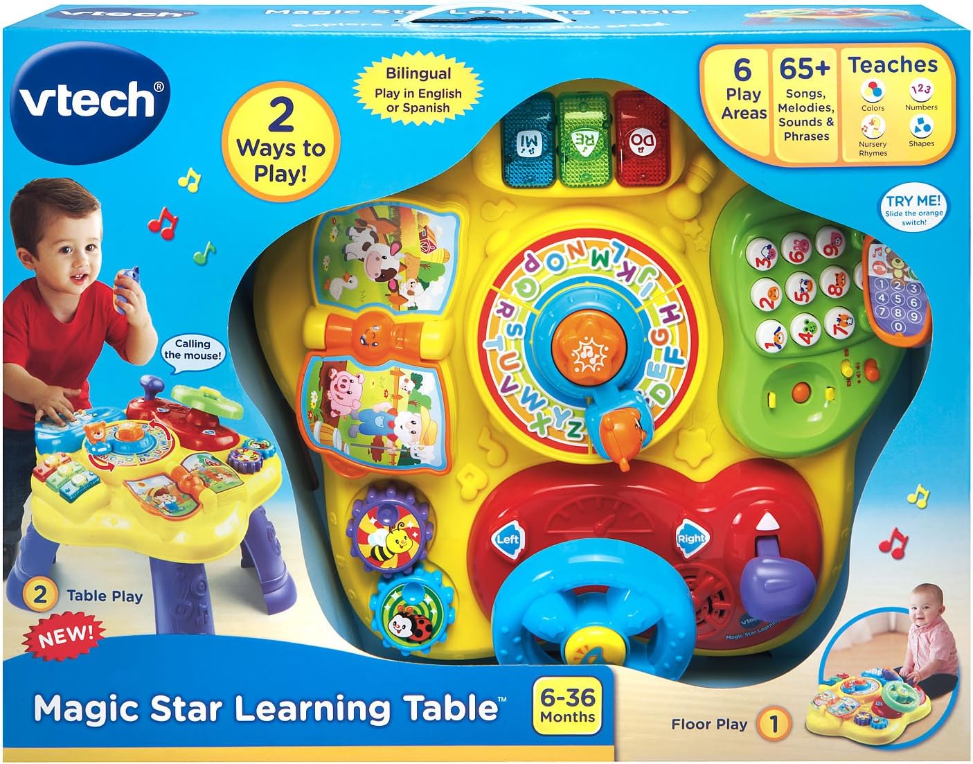 VTech Magic Star Learning Table Frustration Free Packaging Yellow