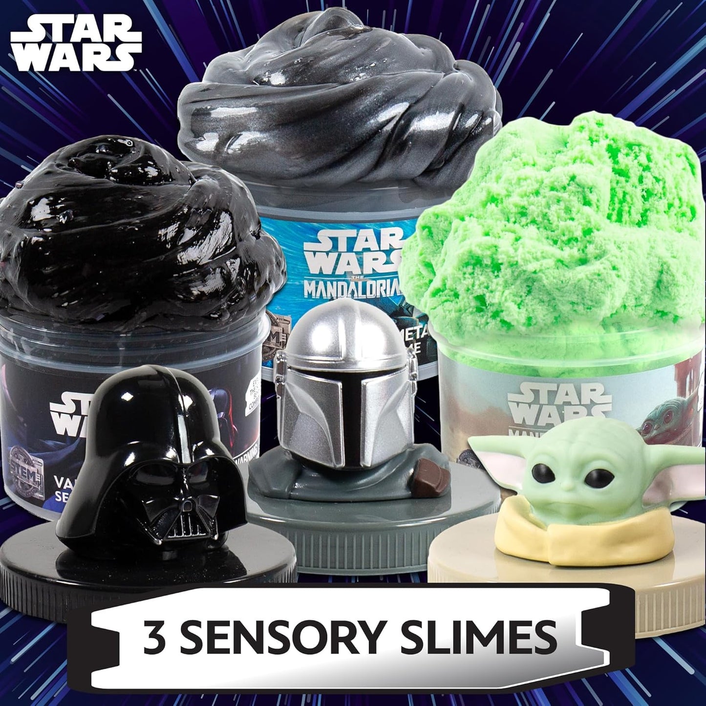 Official STAR WARS™ Slime, 3-Pack Galaxy Slime Kit