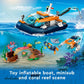 LEGO City Explorer Diving Boat 60377 Ocean Building Toy Includes a Coral Reef Setting
