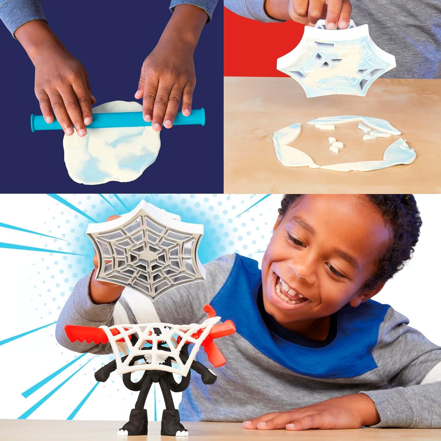 Play-Doh Marvel Spider-Man Launch Slice Battle Playset