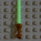 LEGO Star Wars : 10 Sabres Lasers Dans le Noir et lumineux (Glow in White Dark) avec poignée dorée