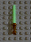 LEGO Star Wars : 10 Sabres Lasers Dans le Noir et lumineux (Glow in White Dark) avec poignée dorée