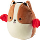Squishmallows 8 Reginald The Corgi Devil Dog - Official Kellytoy Plush