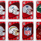 Mattel Games Mattel Giant UNO NFL Game for Adults Family with Oversized Card Deck for