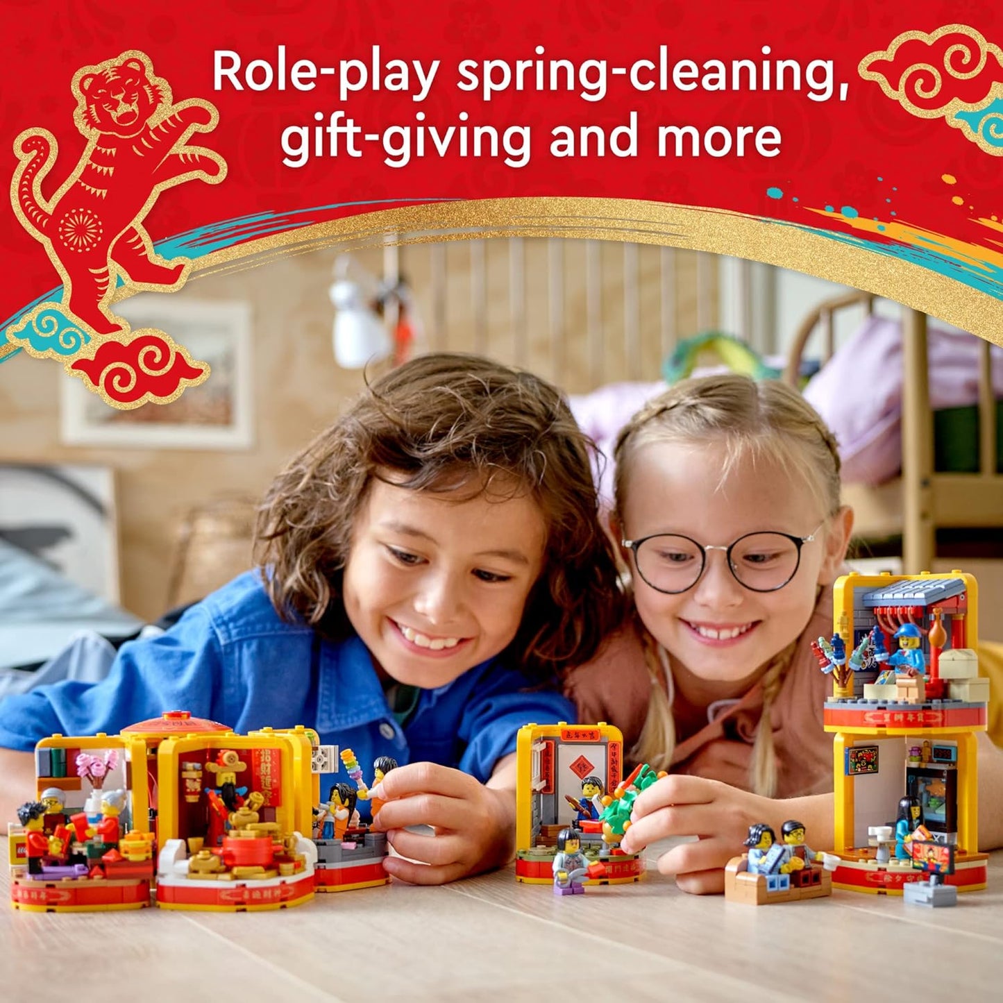 LEGO Lunar New Year Traditions 80108 Building Kit Gift Toy for Aged 8 and Up Building Set