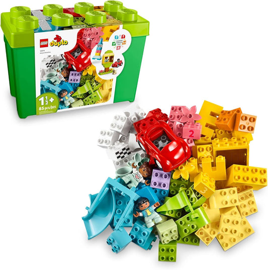 LEGO DUPLO Classic Deluxe Brick Box 10914 Starter Set - Features Storage Box Bricks Duplo