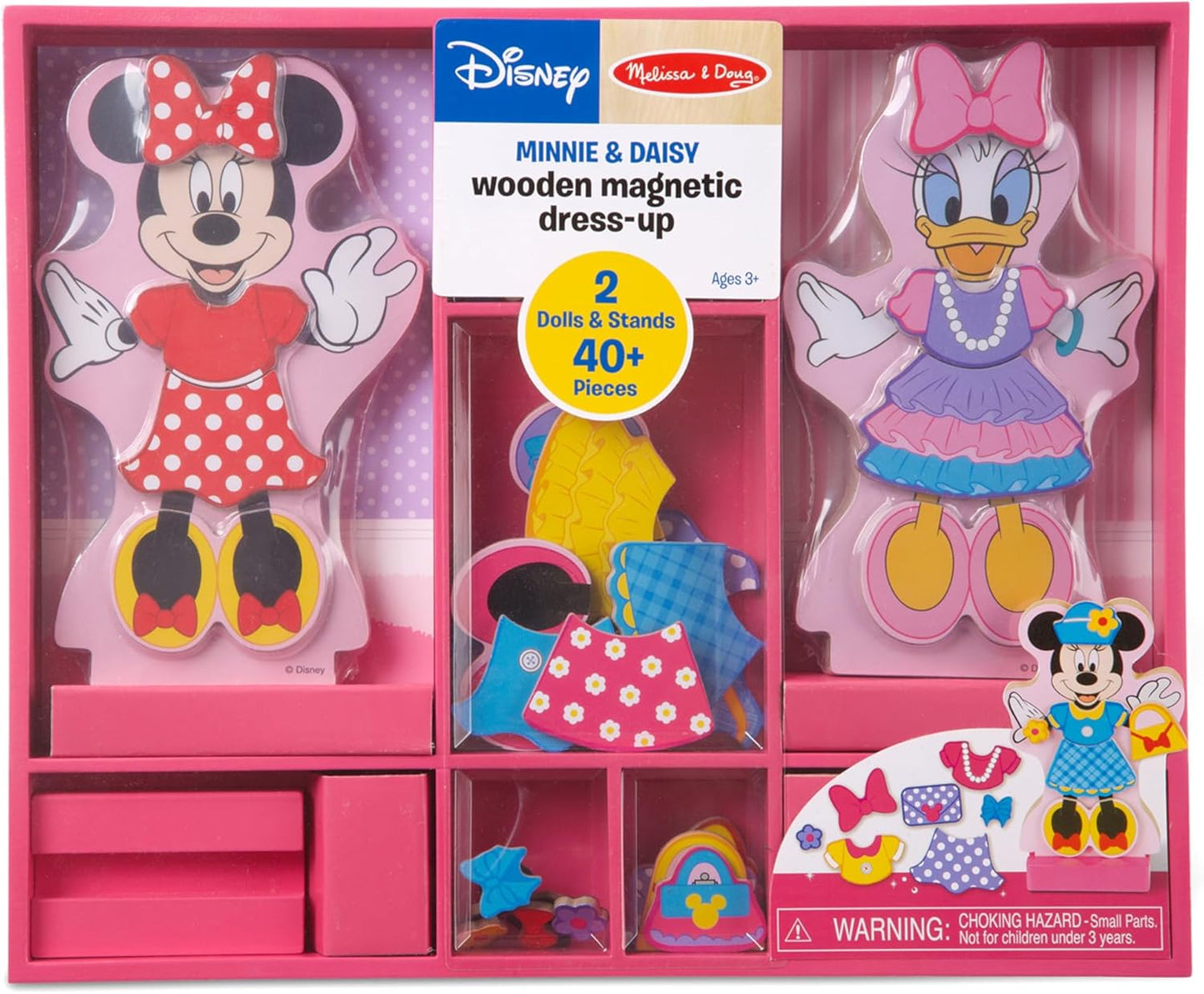 Melissa & Doug Melissa Doug Disney Minnie Mouse and Daisy Duck Magnetic Dress-Up Wooden Doll