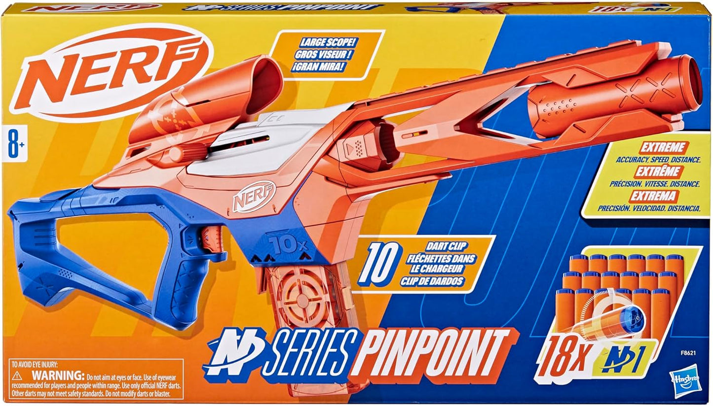 Nerf N Series Pinpoint Dart Blaster 18 N1 Darts Compatible Only N Series Blasters 10-Dart