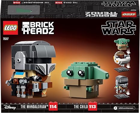 LEGO BrickHeadz The Mandalorian & The Child (295 Pieces)