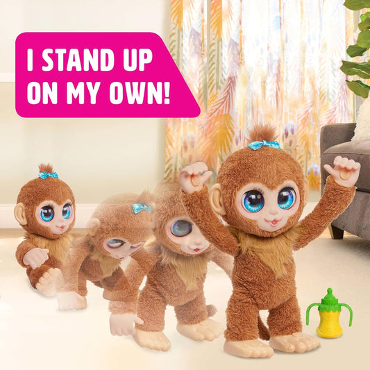 Just Play furReal Peanut The Playful Monkey Interactive Toy 15-inch Realistic Plush