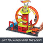 Hot Wheels City Toy Car Track Set Super Loop Fire Station 164 Scale Firetruck Connects to