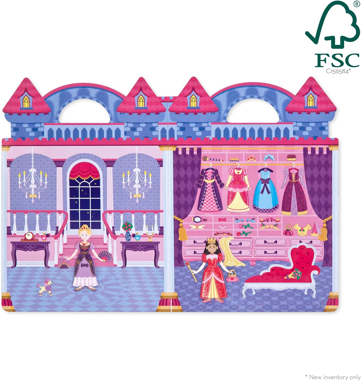 Melissa & Doug Melissa Doug Puffy Sticker Set Princess - 67 Reusable