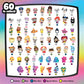 Just Play Disney Doorables Multi Peek Technicolor Takeover 1.5-inch Figurines 5-7 Figures