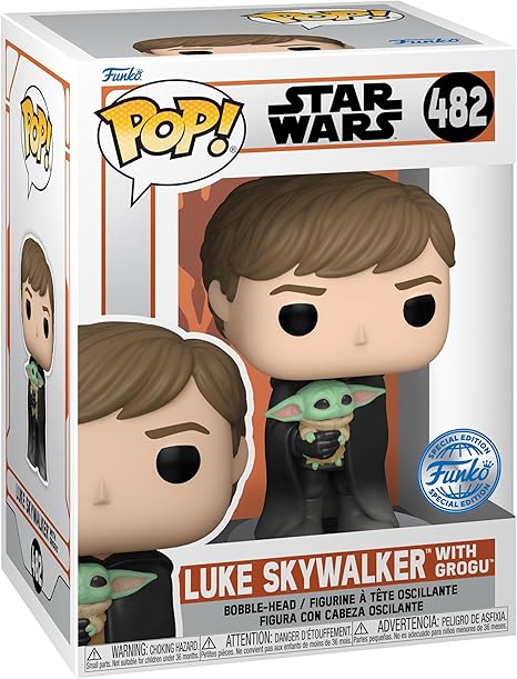 Funko POP & Tee: Star Wars: The Mandalorian - Luke w/Grogu (XL)