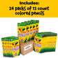 Crayola Bulk Colored Pencils for 24pk Back to School Supplies For Teachers Teacher