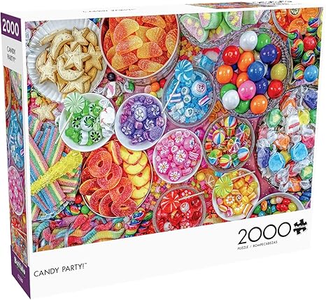 Buffalo Games Lars Stewart Candy Party 2000 Piece Jigsaw Puzzle