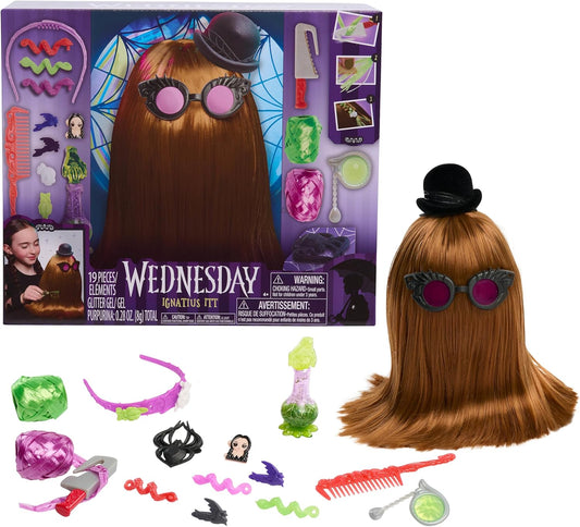 Just Play Wednesday Ignatius Itt 10-inch Styling Head 20-Pieces 360 Degrees of Styling