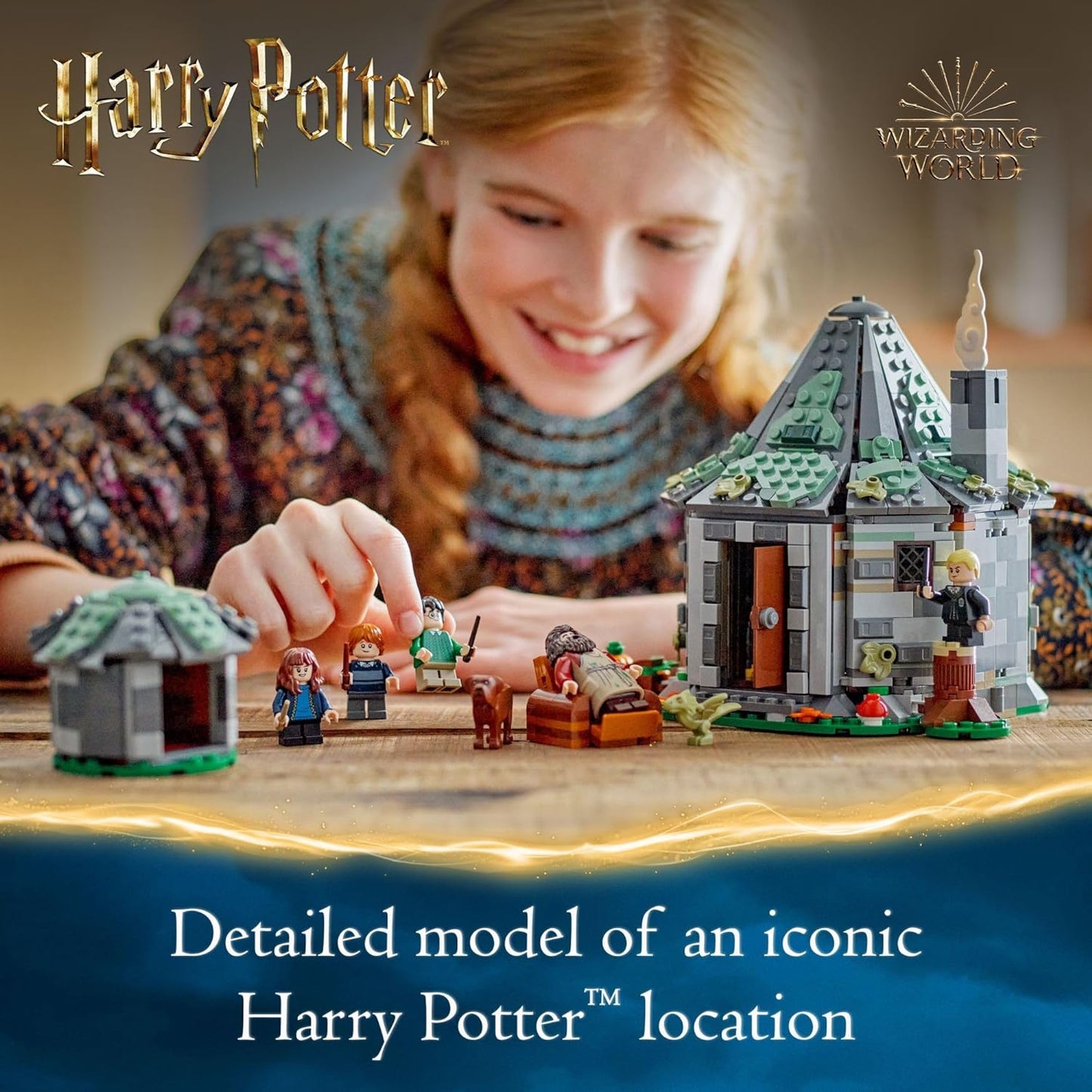 LEGO Harry Potter Hagrid's Hut an Unexpected Visit - Harry Potter Toy for Boys Girls Ages
