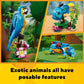 LEGO Creator 3 in 1 Exotic Parrot Building Toy Set Transforms to 3 Different Animal