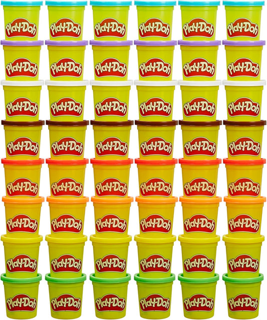 Play-Doh Bulk Pack of 48 Cans 6 Sets of 8 Modeling Compound Colors 3oz Back to School