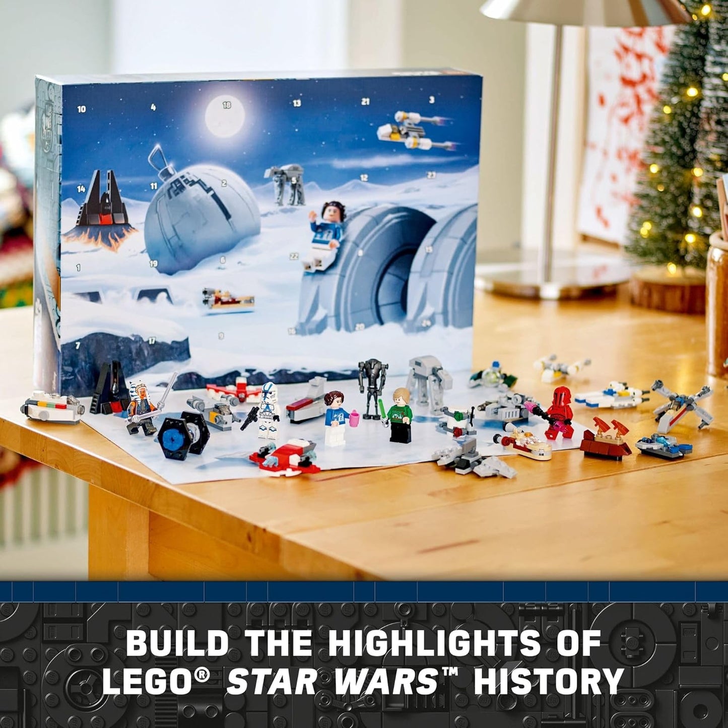 LEGO Star Wars Advent Calendar 2024 for Kids - Christmas Advent Calendar W/ 18 Mini Builds & 5 Minifigures, Ages 6+ - Gift Idea for Boys & Girls - 75395