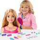 Barbie Doll Styling Head Blond Hair with 20 Colorful Doll Head for Hair Styling