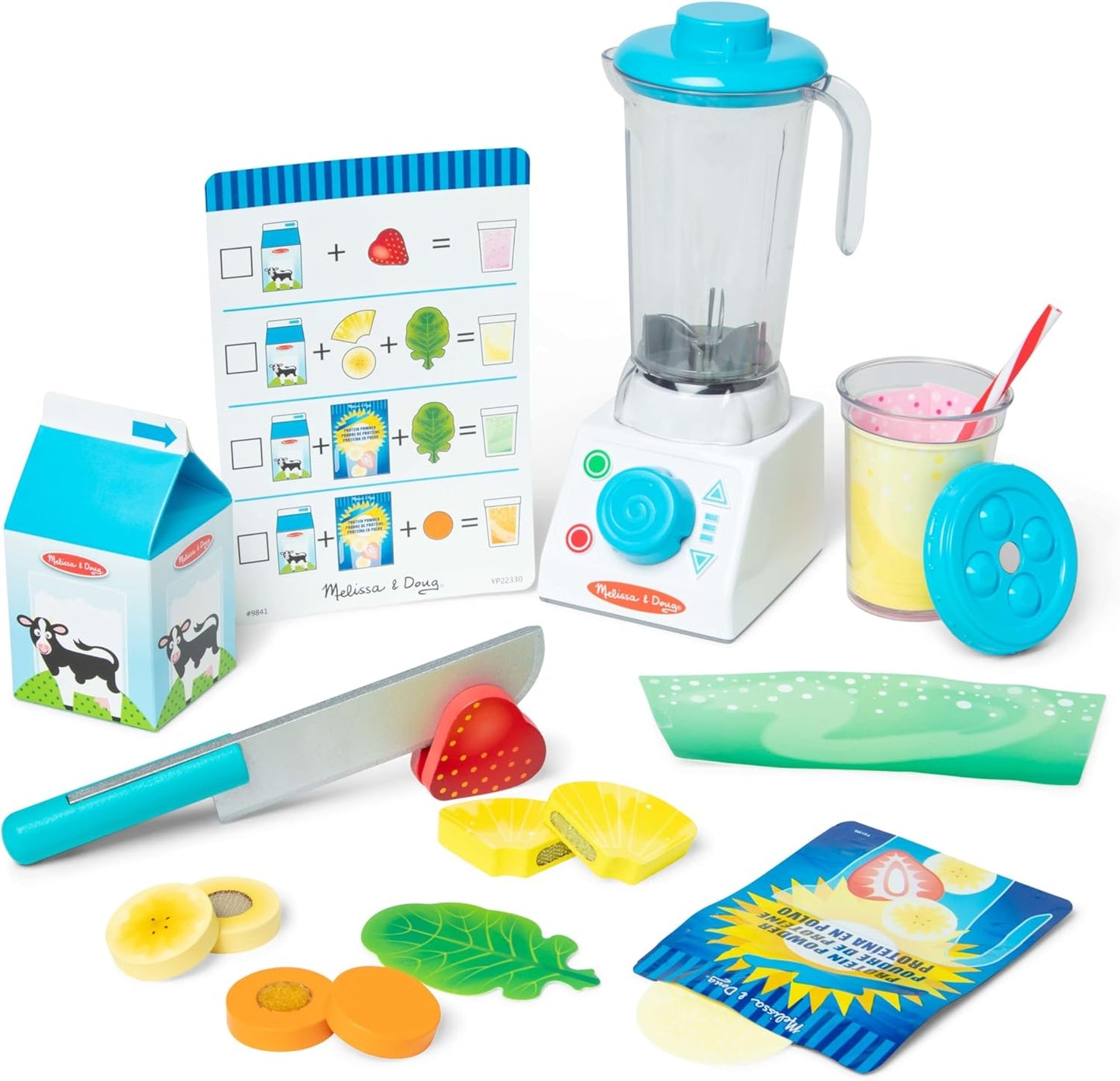 Melissa & Doug Melissa Doug Smoothie Maker Blender Set with Play Food - 22 Pieces