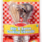 Melissa & Doug Melissa Doug Stir and Serve Cooking Utensils 7 pcs - Stainless Steel and