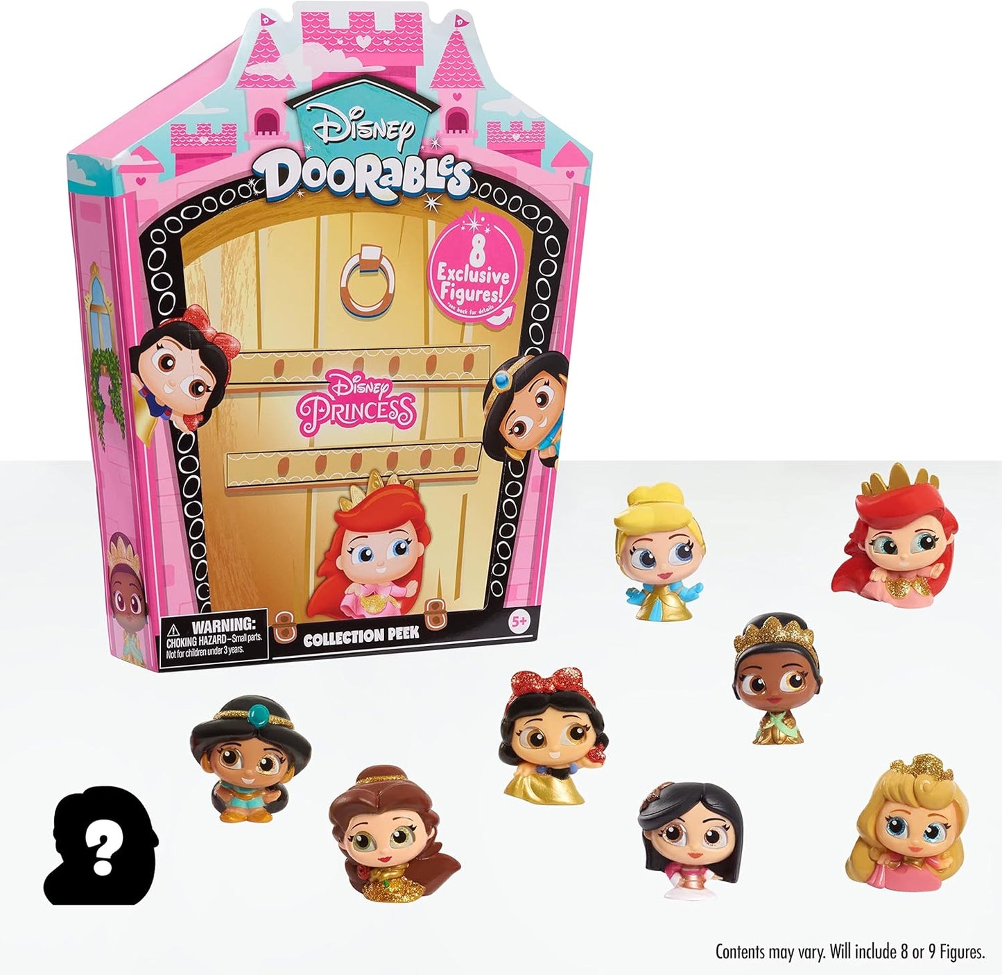 Disney Doorables Glitter and Gold Princess Collection Peek 8 Blind Bag Inspired Figures