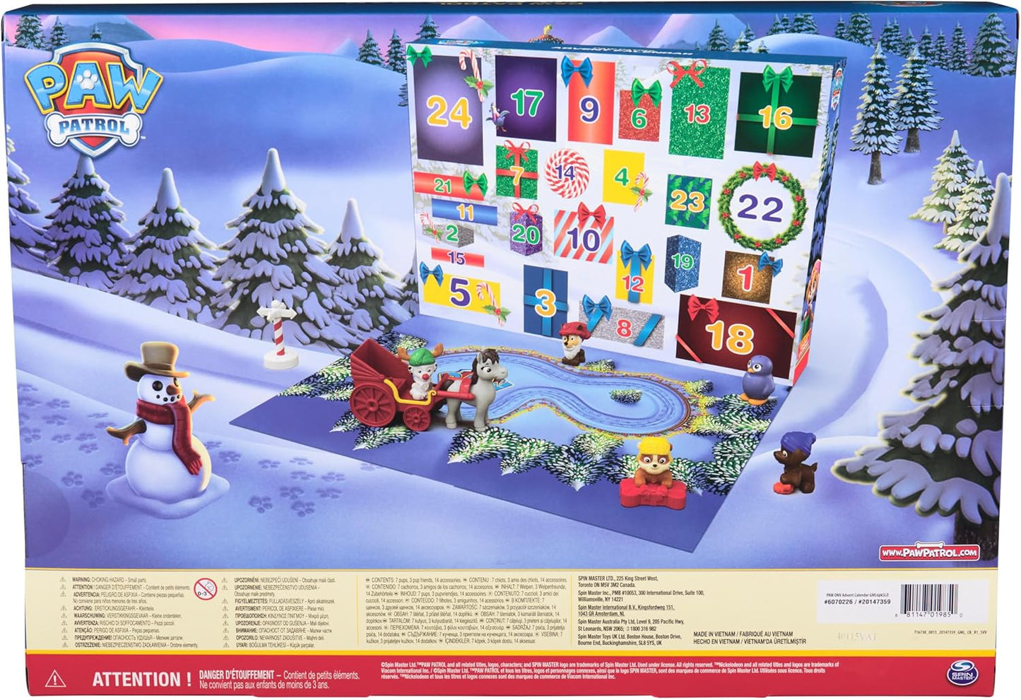 PAW Patrol 2024 Advent Calendar with 24 Surprise - Figures and for Boys Girls Ages 3 and