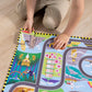 Melissa & Doug Melissa Doug Race Around the World Tracks Cardboard Jigsaw Floor Puzzle