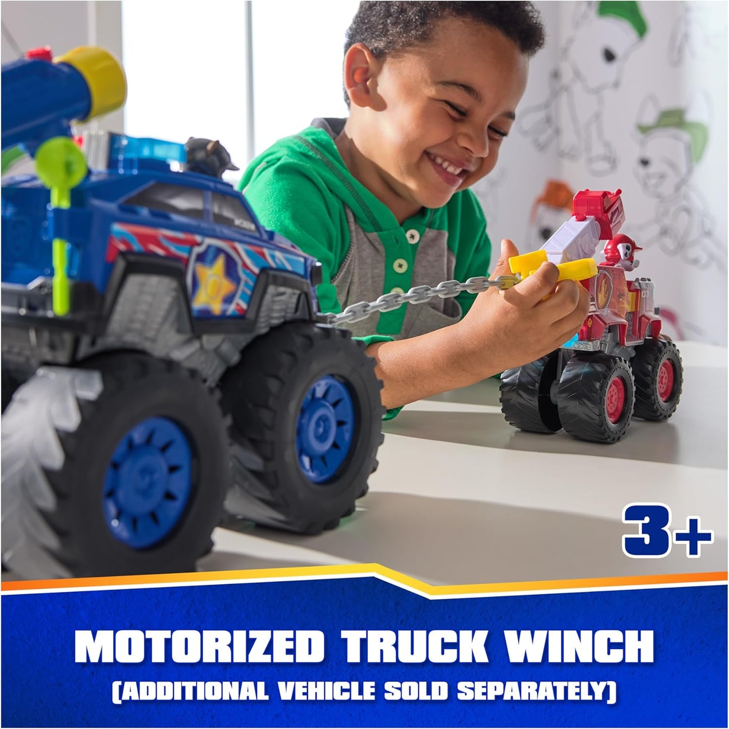 Paw Patrol Rescue Wheels Chase's Power Haulin' Cruiser Toy Truck with Launcher Motorized