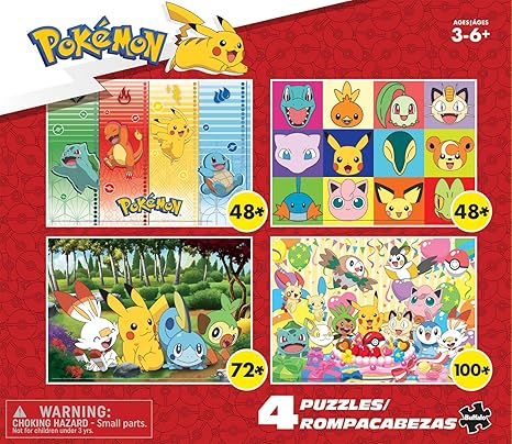 Buffalo Games 4-in-1 Pokemon Puzzle Multipack