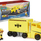 Paw Patrol Big Truck Pup's Rubble Transforming Toy Trucks with Action Figure for