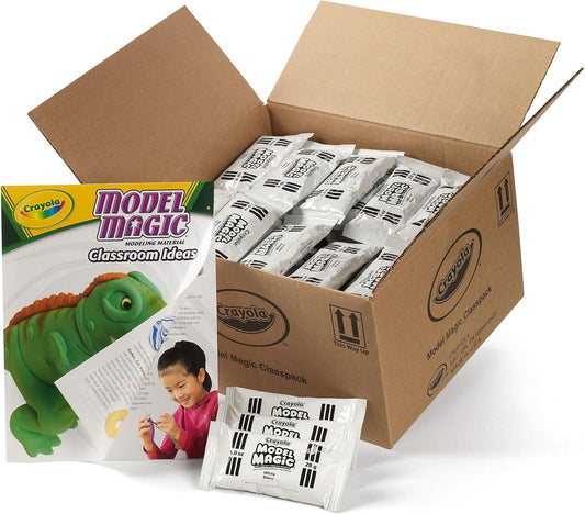 Crayola Model Magic - White 75ct 1oz Modeling Clay Alternative Air Dry Clay for Bulk