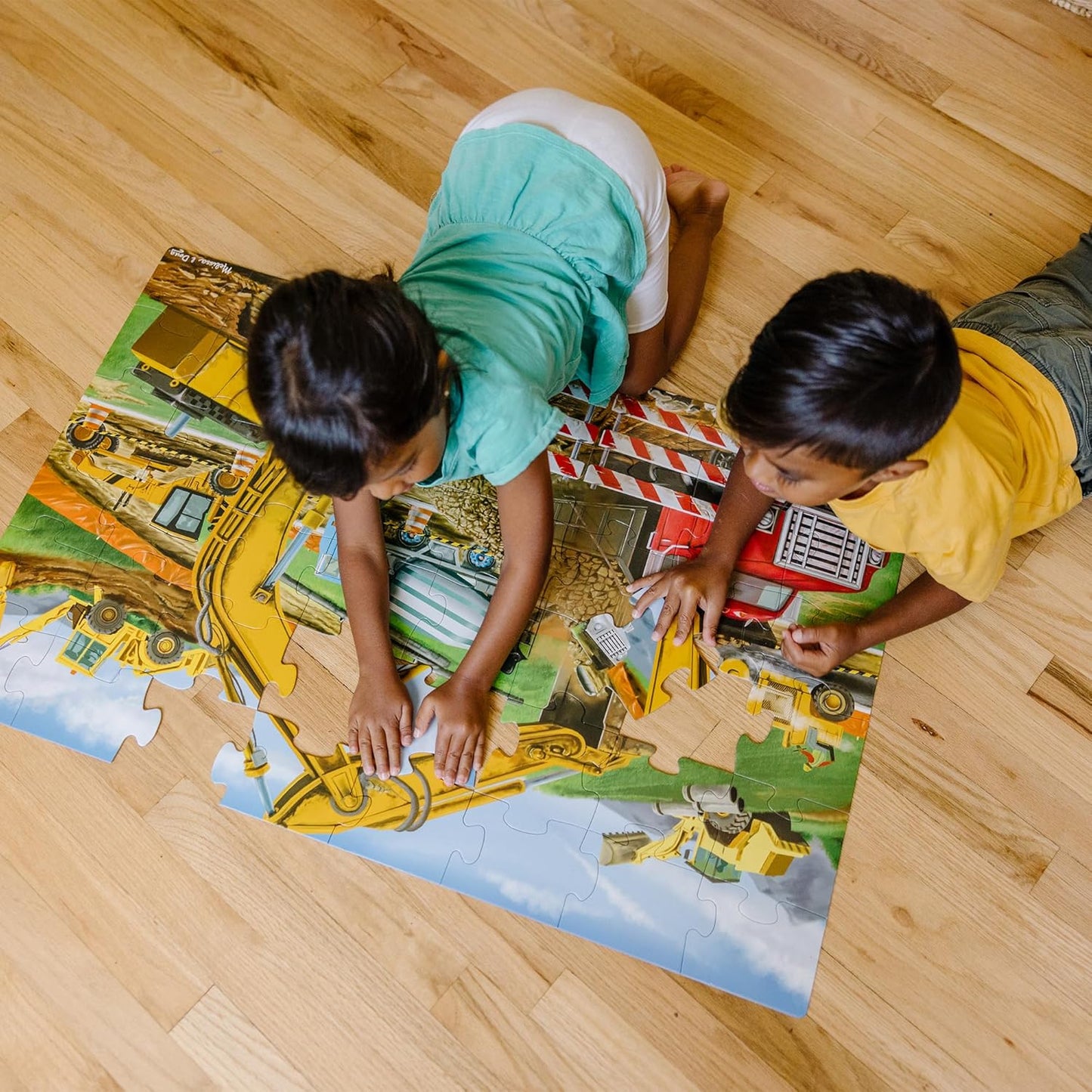 Melissa & Doug Melissa Doug Building Site Jumbo Jigsaw Floor Puzzle